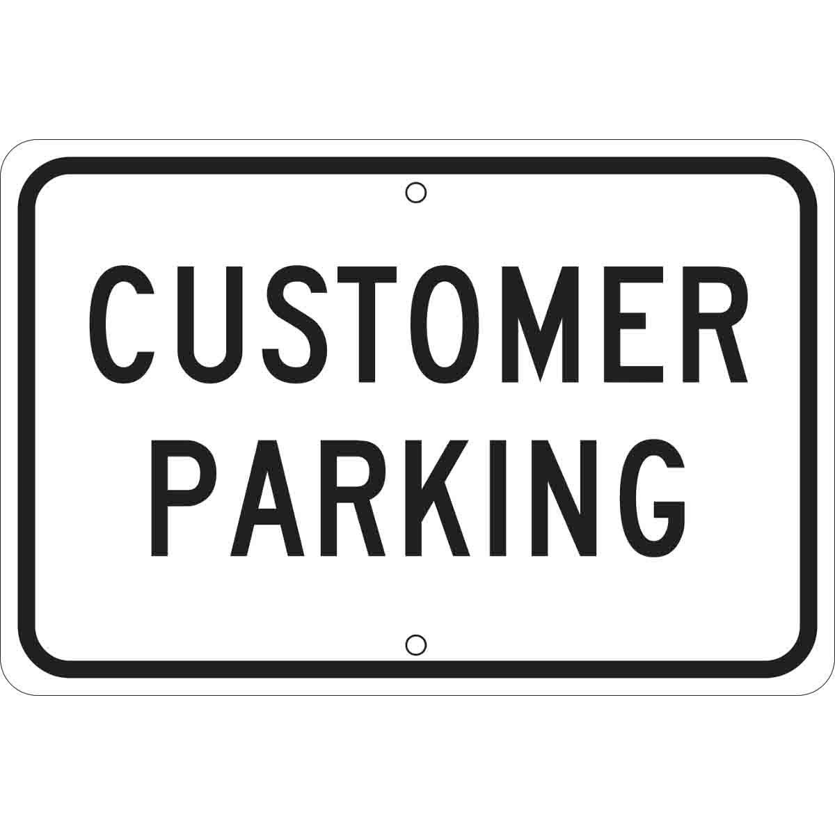 Brady Part 75086 Customer Parking Sign BradyID
