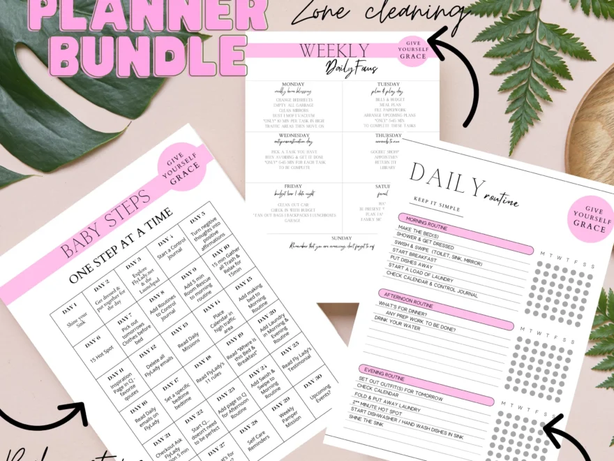 Buy Flylady Routine Cleaning Schedule Printable PDF Flylady Zone Cleaning Flylady Baby Steps Flylady Weekly Monthly Checklist Online In India Etsy