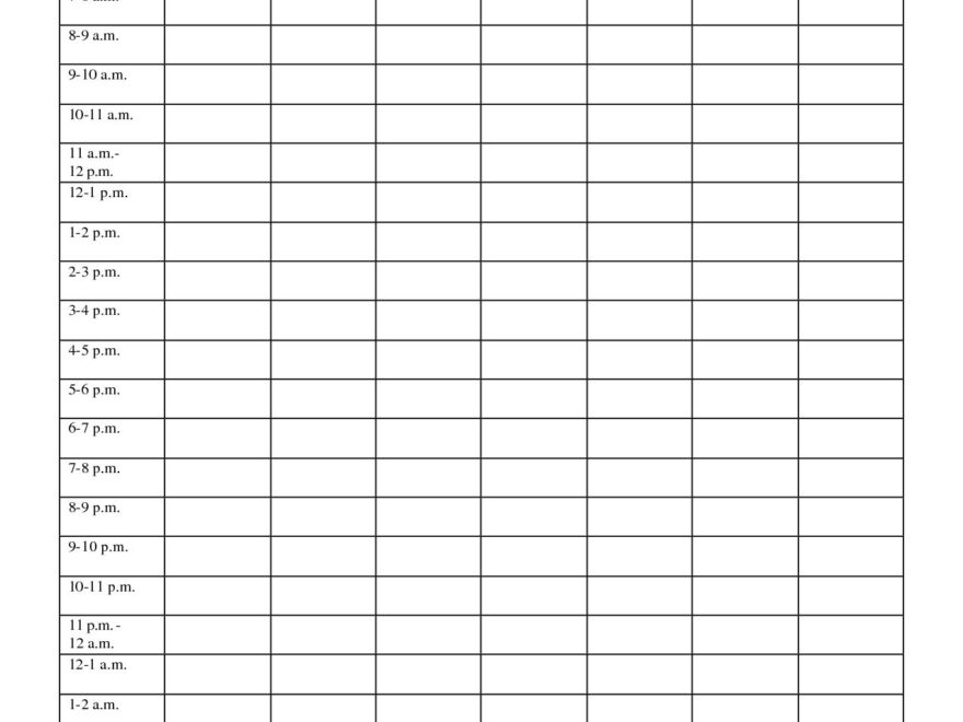 Calendar Template Printable