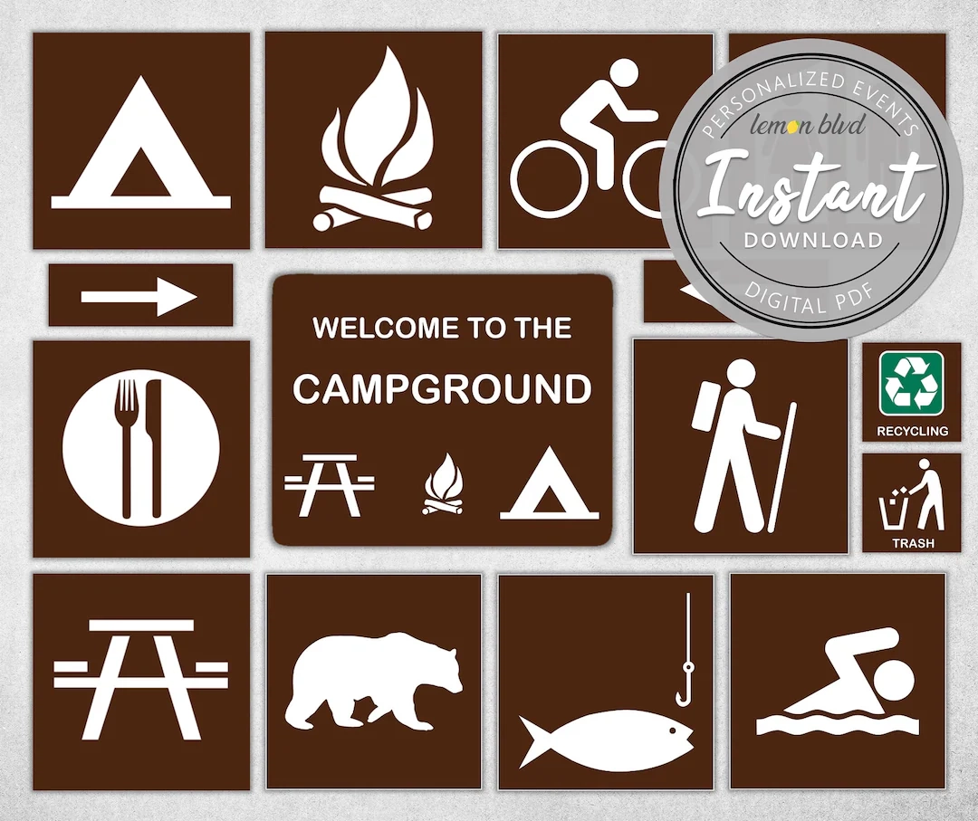 Camping Signs Printable Free Camping Signs Printable Free