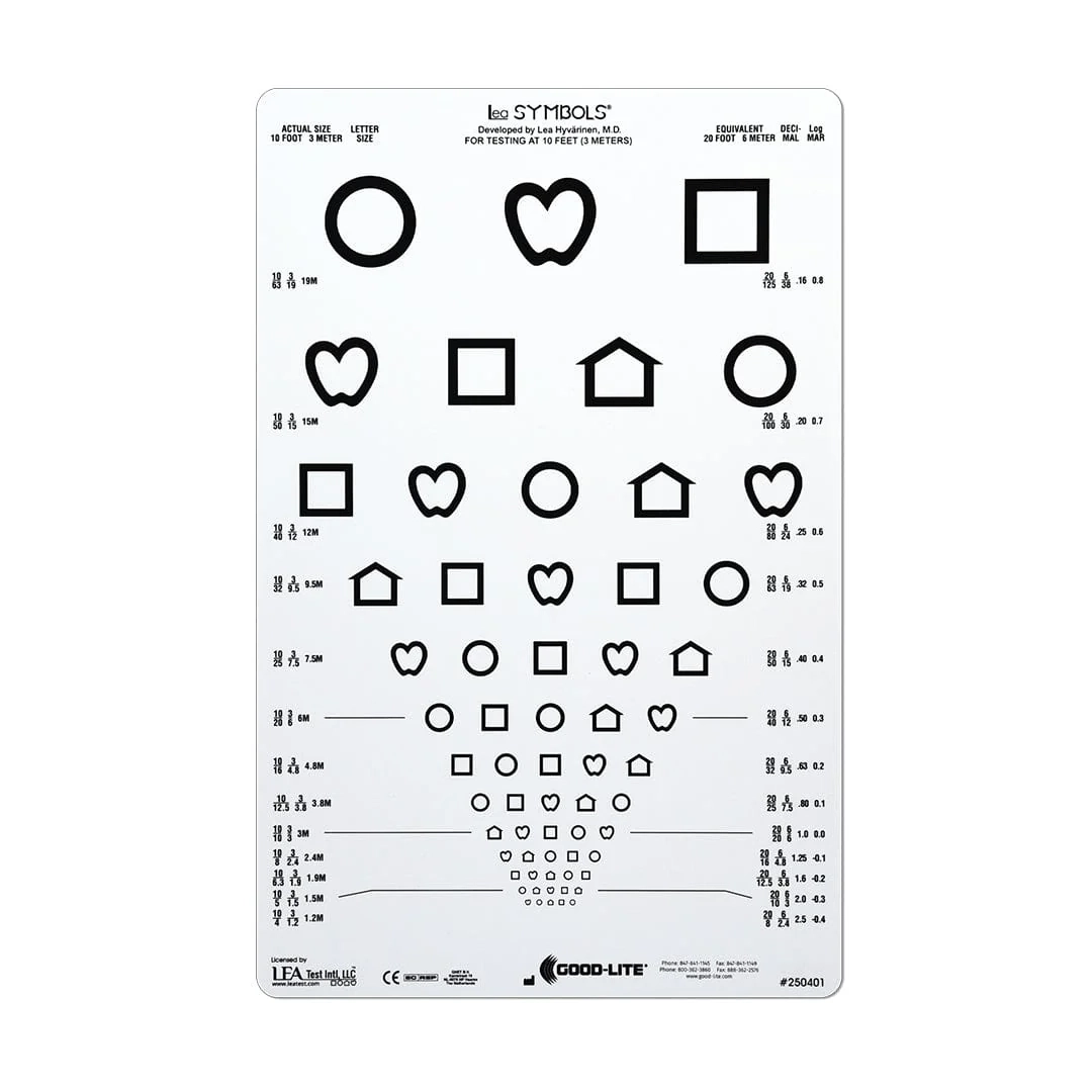 Chart Distance ESV1200 And ESV1500 LEA SYMBOLS 13 Line 10ft 3 Good Lite Co Chart Distance ESV1200 And ESV1500 LEA SYMBOLS 13 Line 10ft 3 Good Lite Co