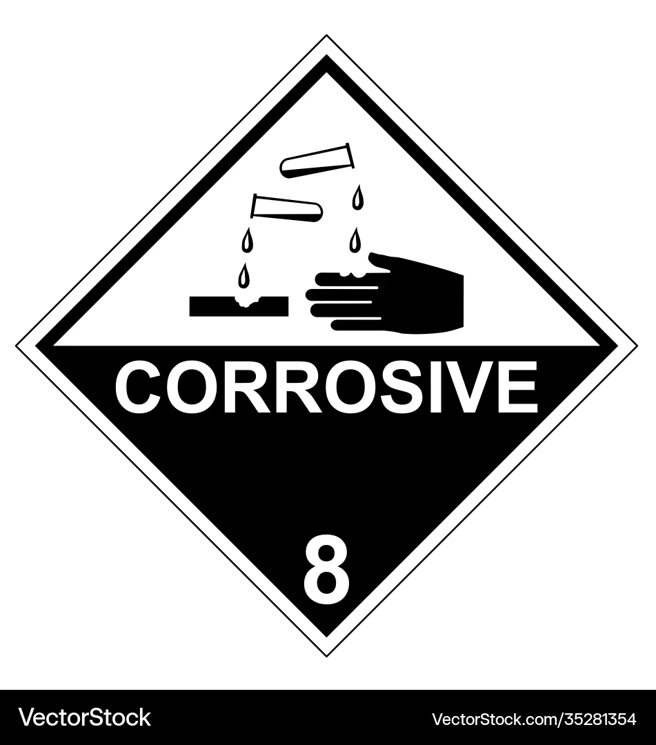 Free Printable Danger Corrosive Sign