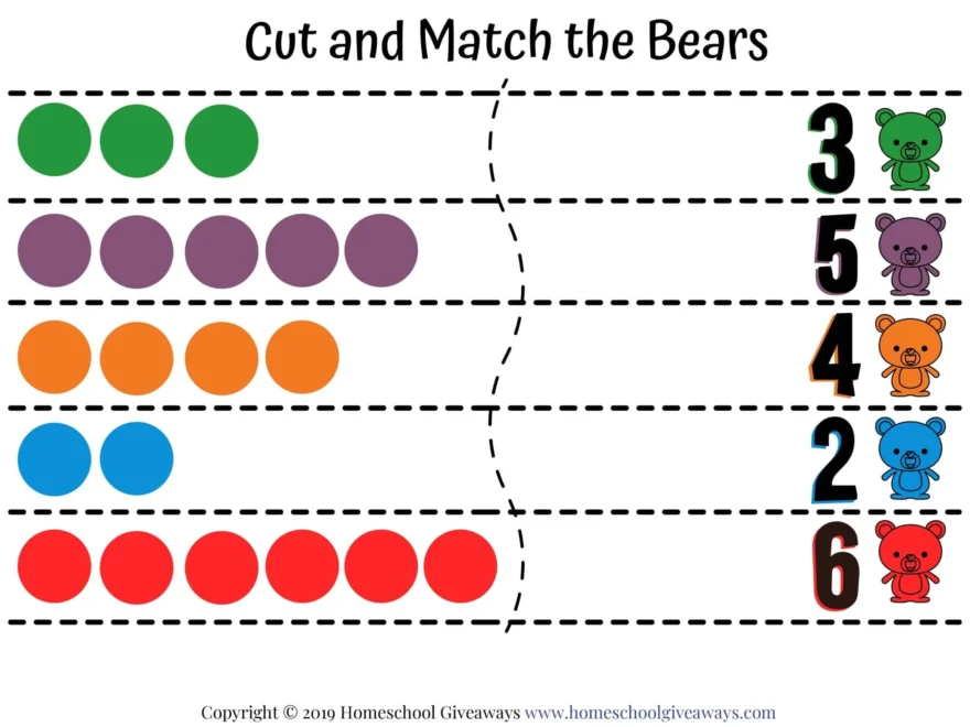 Counting Bears Fun Free Activities Mats Games For Kids