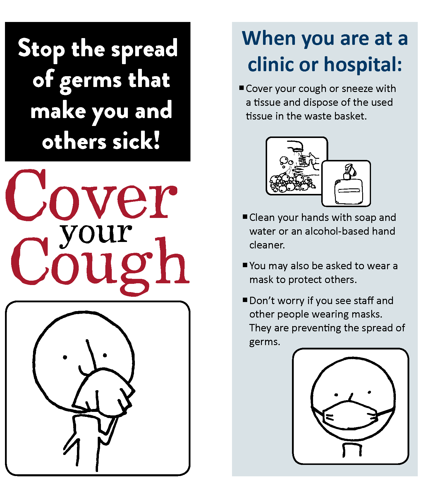 Cough Etiquette Sign Printable Cough Etiquette Sign Printable