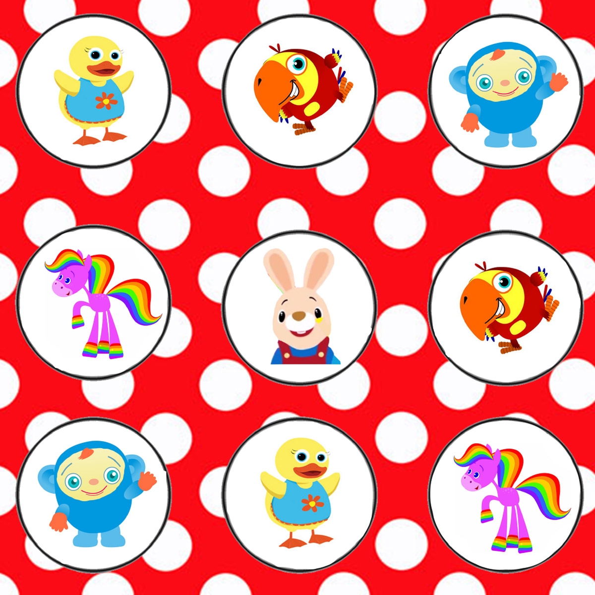 Daisy Celebrates Baby First TV Birthday Party Printable Files