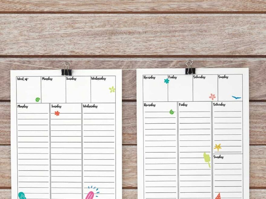 Download A Free Weekly Bullet Journal Printable Semigloss Design