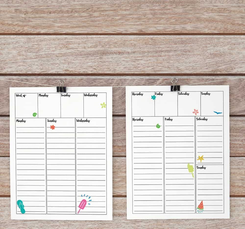 Download A Free Weekly Bullet Journal Printable Semigloss Design