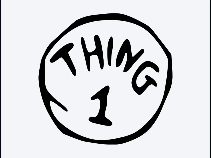 Dr Seuss Thing 1 Svg Thing 1 Thing 2 SVG DXF PNG Cricut T Inspire Uplift