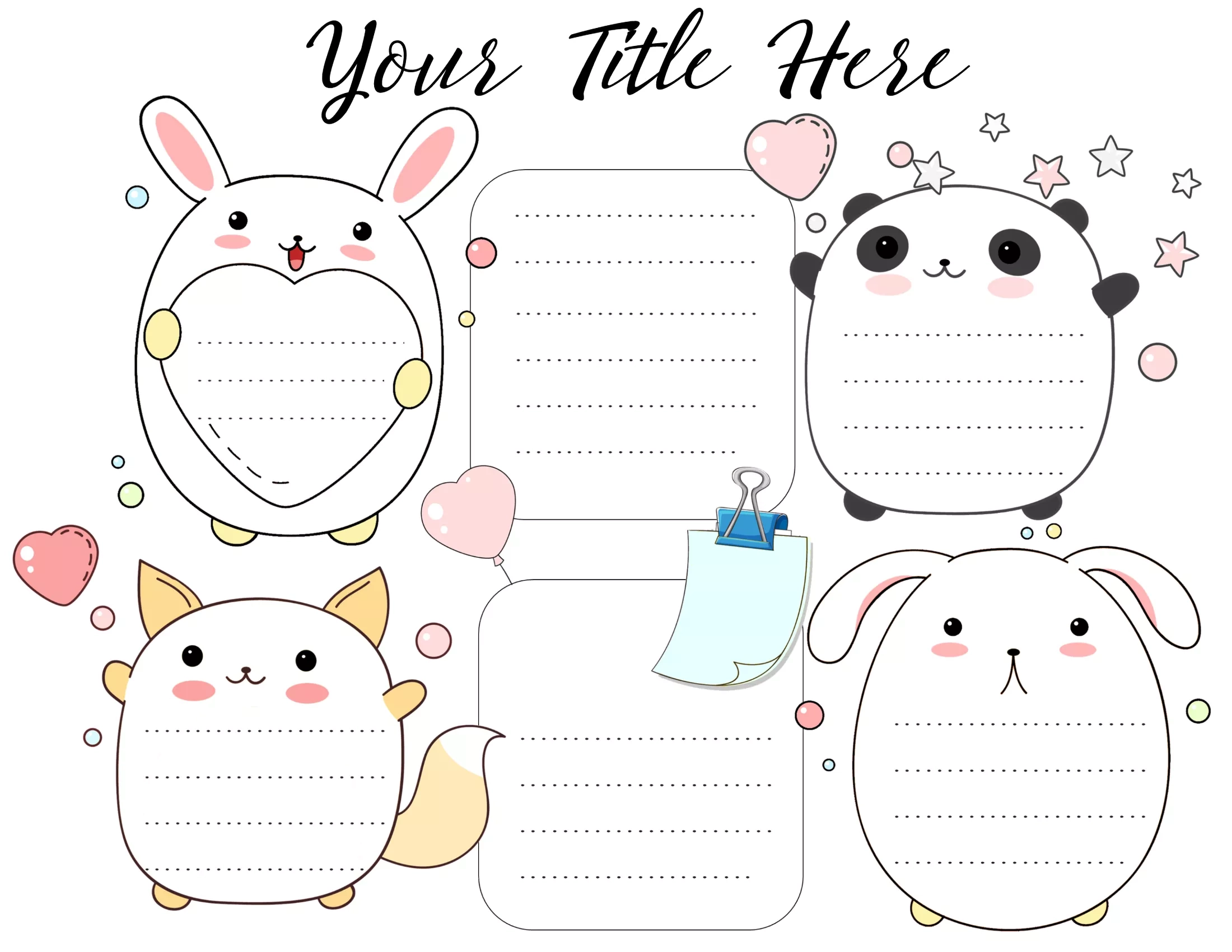 Diy Free Kawii Planner Printables