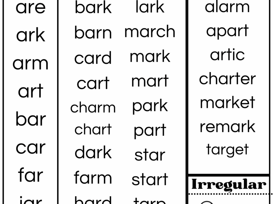 Free AR Word List And More Forward With Fun