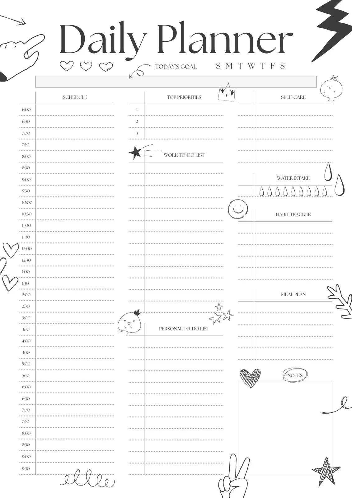 Free Daily Planner Templates To Customize Canva Free Daily Planner Templates To Customize Canva