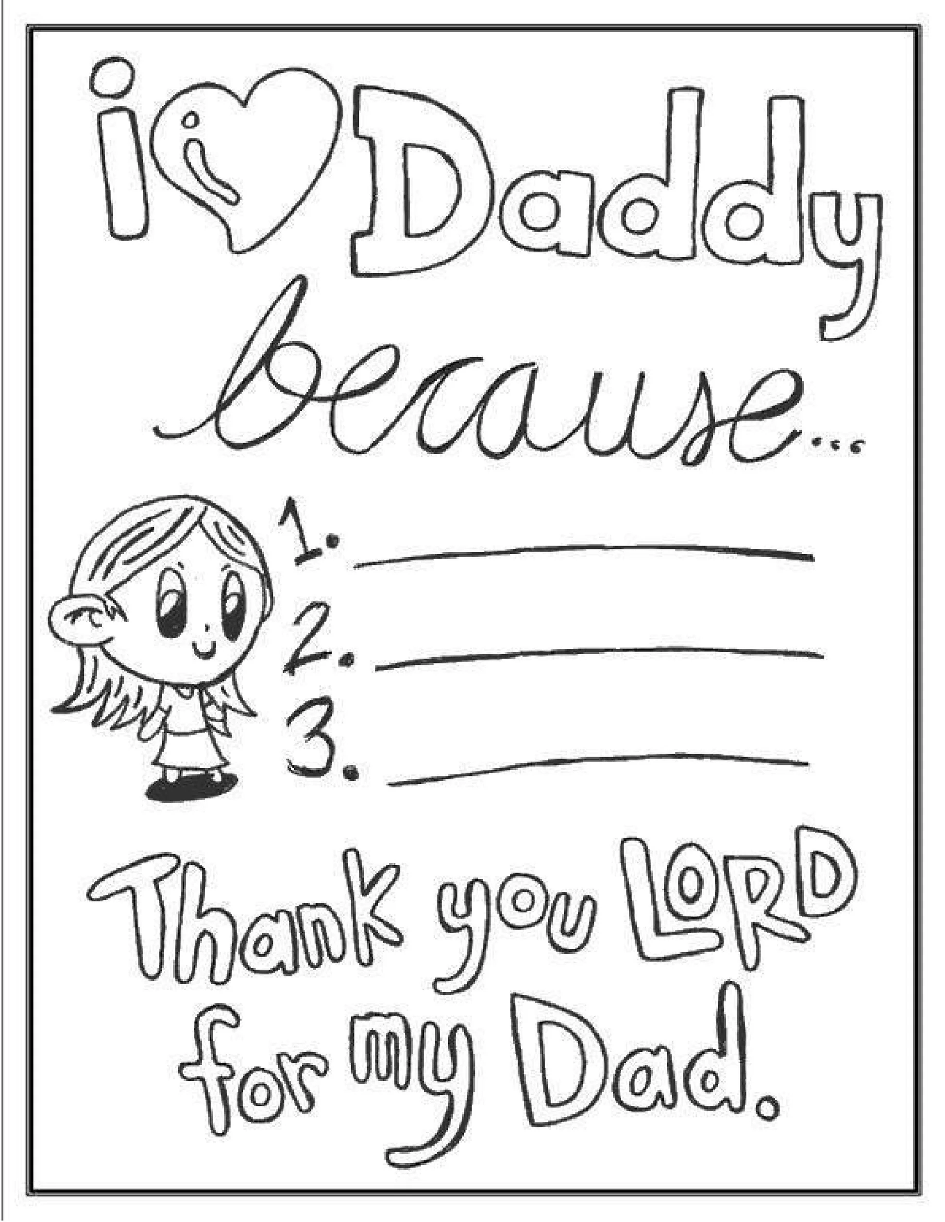 Free Father s Day Coloring Book 7 Pages Sunday School Store Free Father s Day Coloring Book 7 Pages Sunday School Store