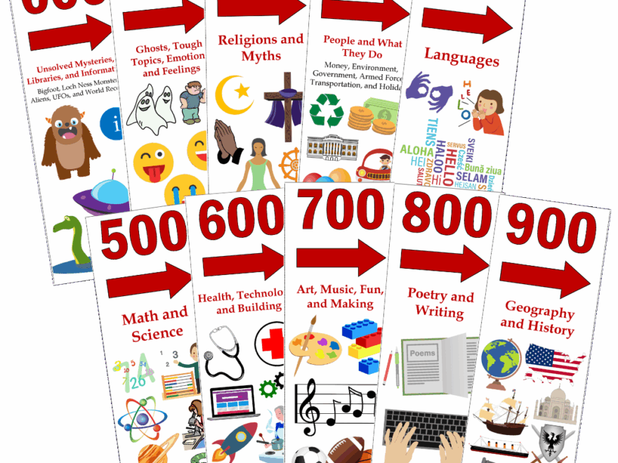 FREE Nonfiction Dewey Signs Mrs J In The Library