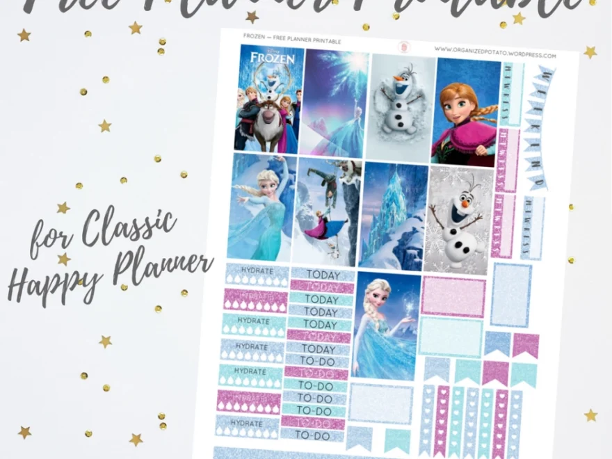 Free Planner Printable Frozen Organized Potato