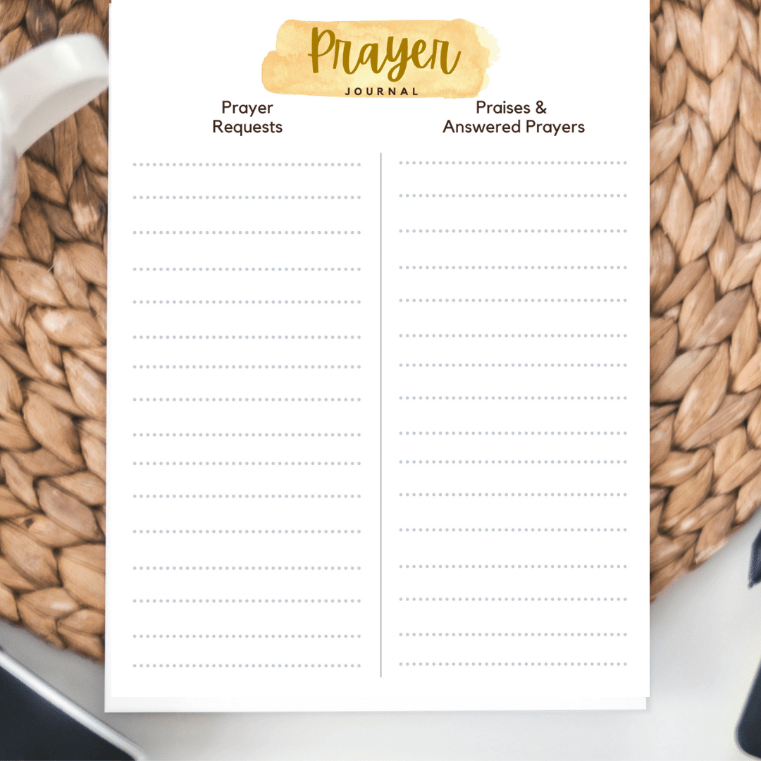 Free Printable Prayer Journal Sheets Free Printable Prayer Journal Sheets