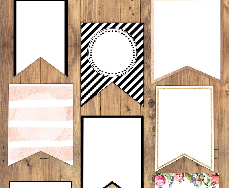 Free Printable Banner Templates Blank Banners Paper Trail Design