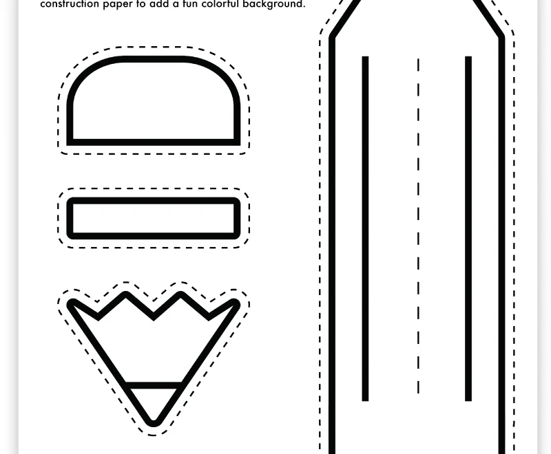 Free Printable Build A Pencil Craft Pjs And Paint