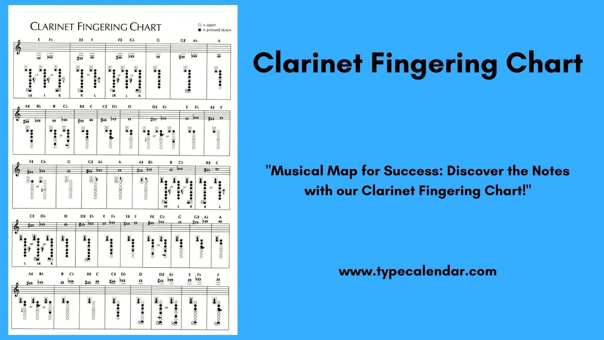 Clarinet Finger Chart Printable Free