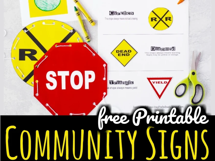Free Printable Community Signs Worksheets