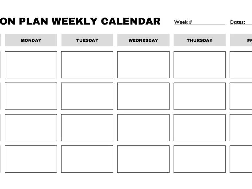 Free Printable Customizable Weekly Calendar Templates Canva
