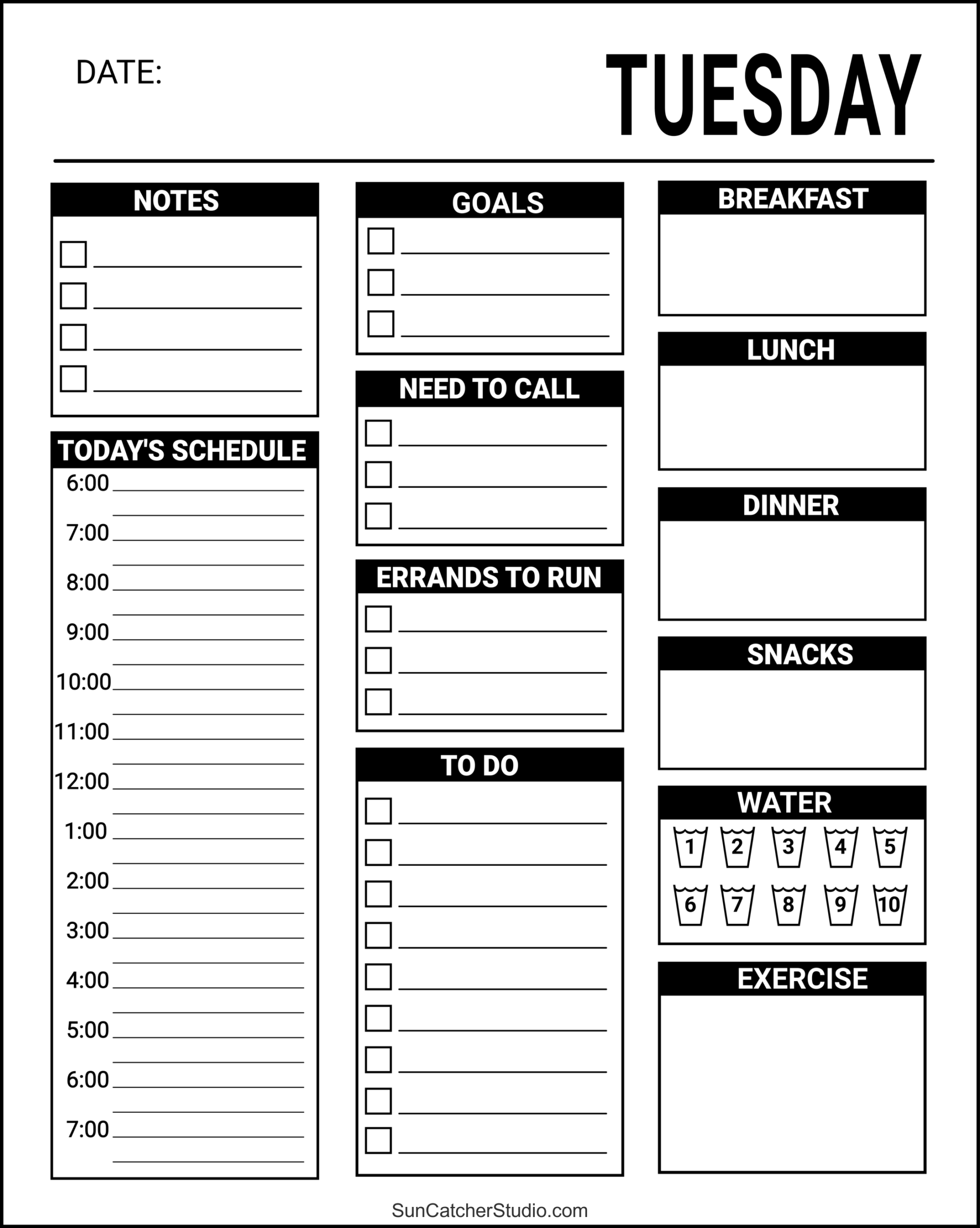 Free Printable 8 X 5 Planner Free Printable 8 X 5 Planner