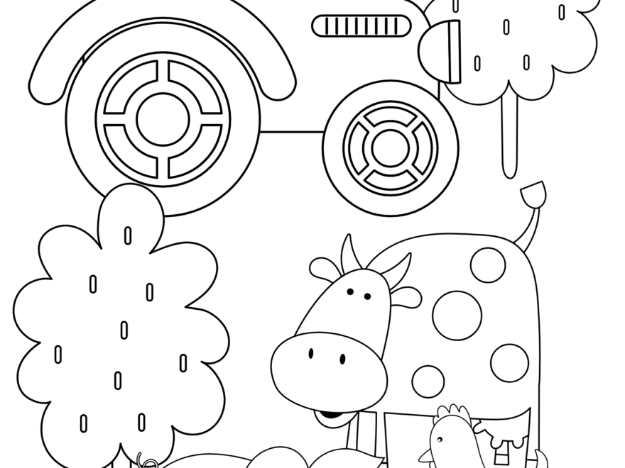 Free Printable Farm Coloring Pages AllFreePaperCrafts