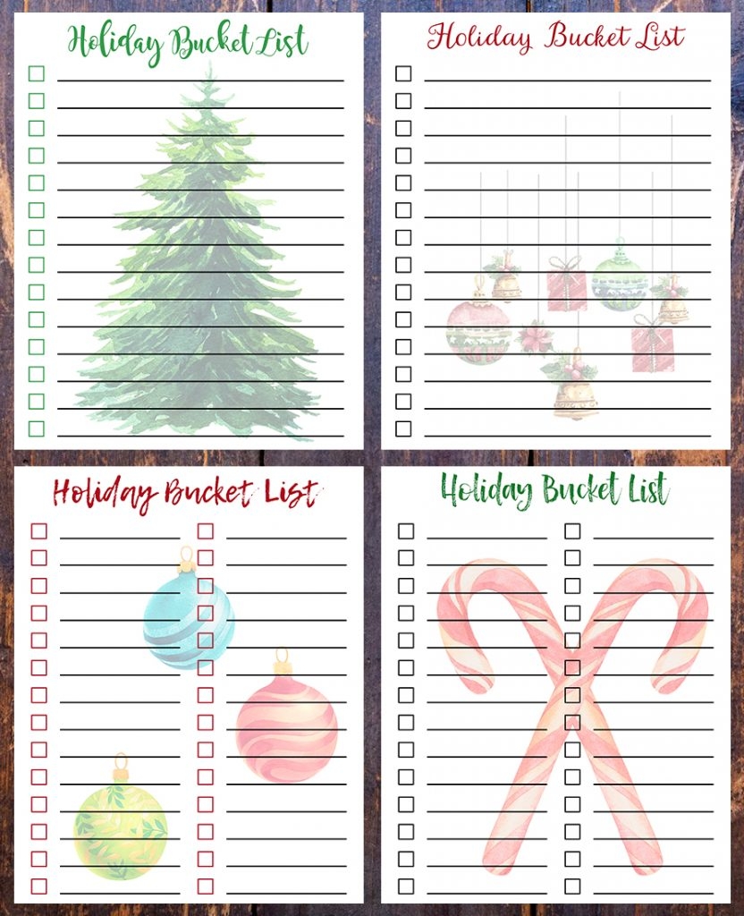 Printable Christmas Todo Lists