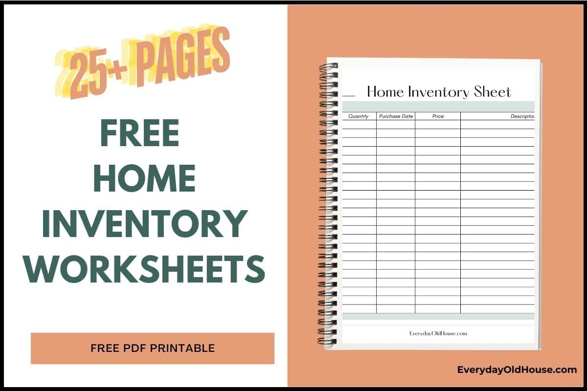 Home Inventory Printable Sheets