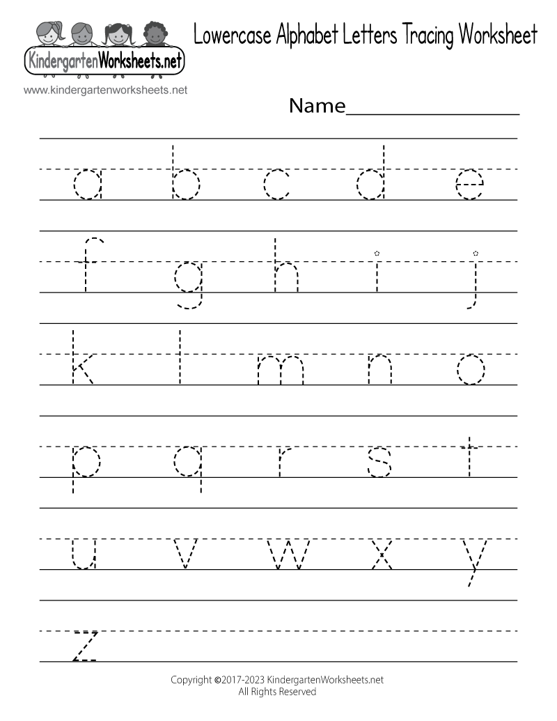 Kindergarten Printable Alphabet Sheet Kindergarten Printable Alphabet Sheet