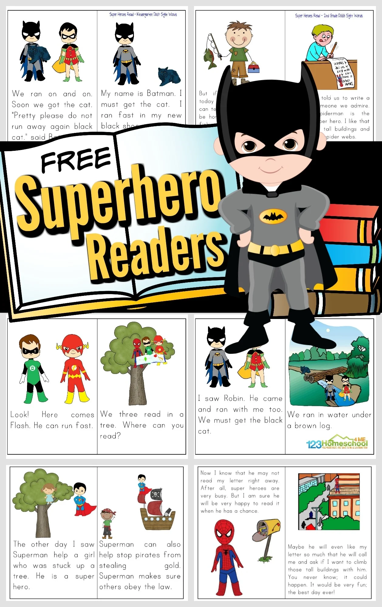Free Printable Superhero Reader Books