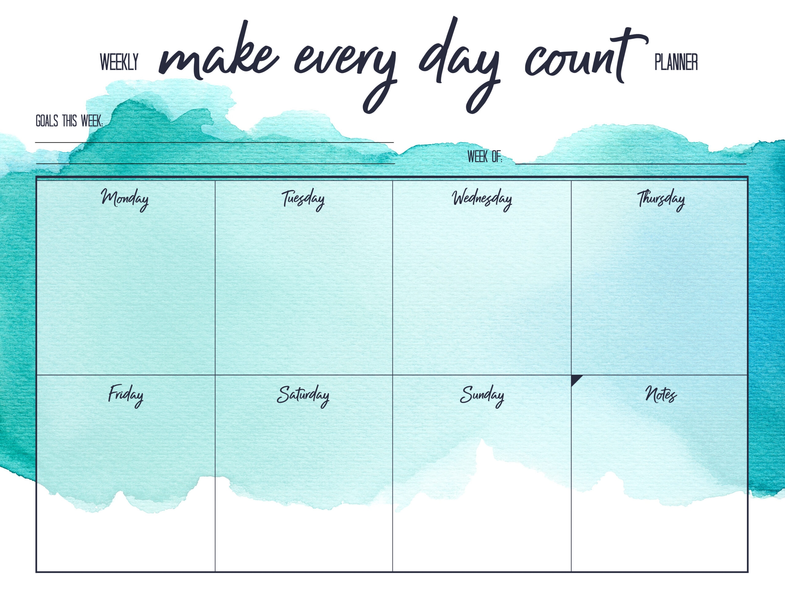 Free Printable Weekly Planner The Happy Housie Free Printable Weekly Planner The Happy Housie