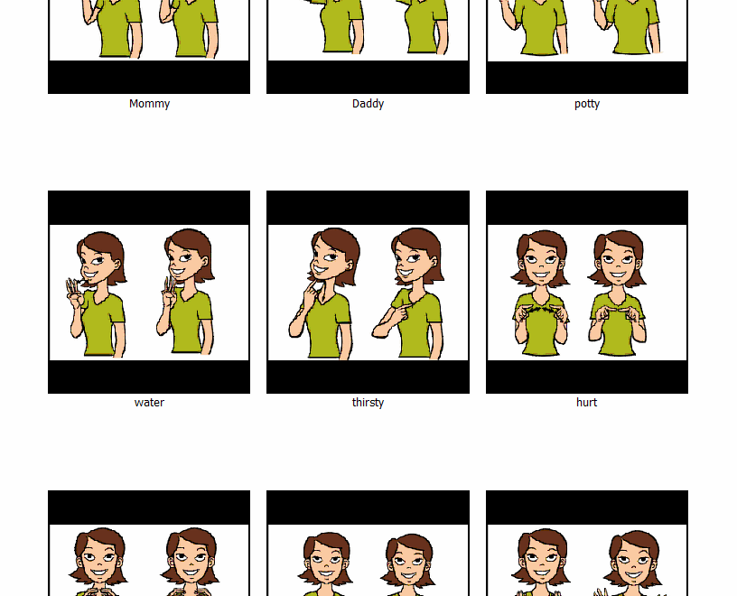 Free Sign Language Printables Wordsofhisheart