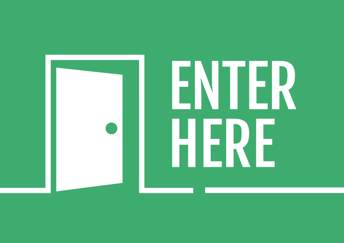 Free Printable Enter Signs