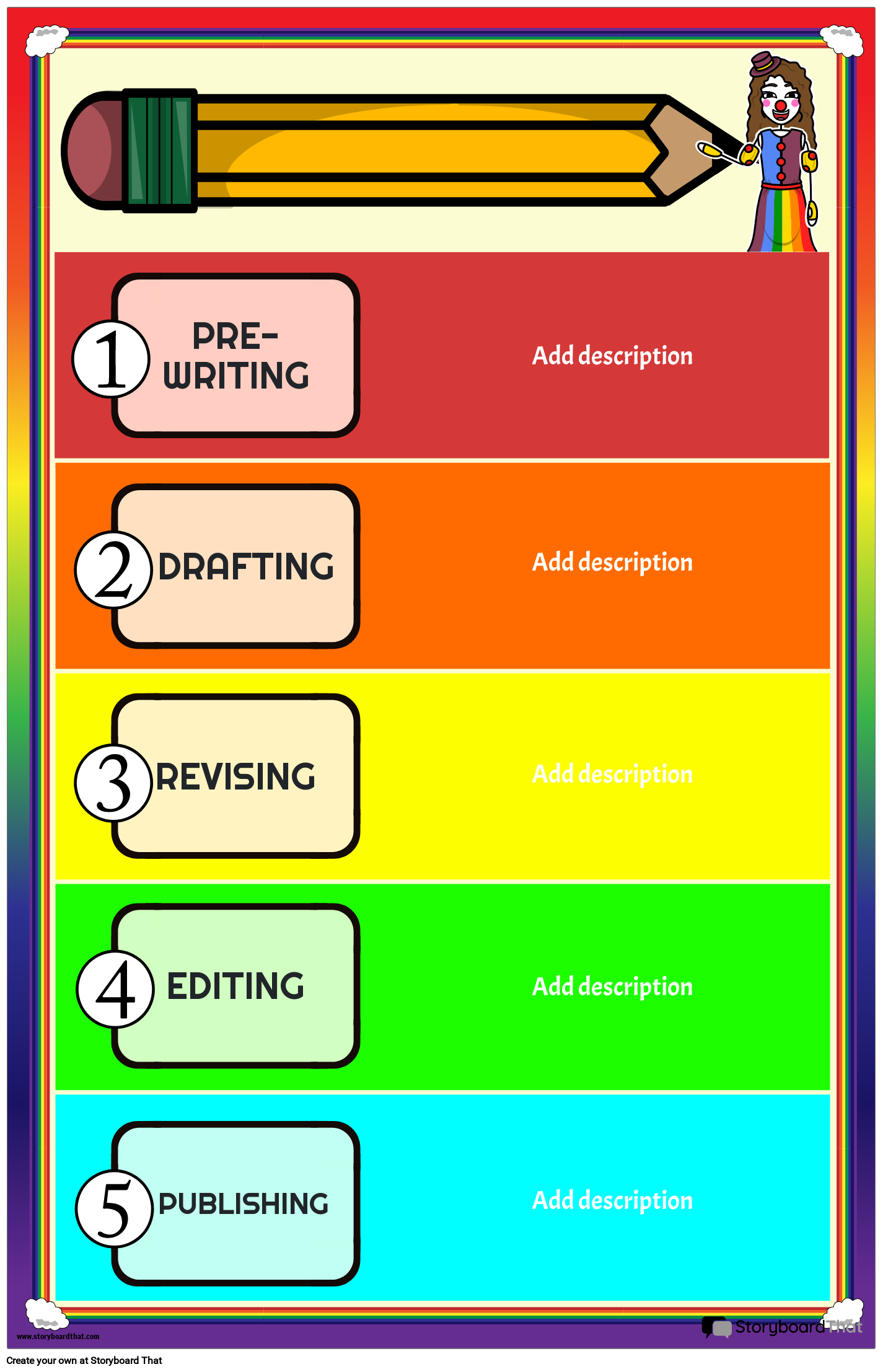 Free Writing Process Posters Storyboard That Create Now Free Writing Process Posters Storyboard That Create Now