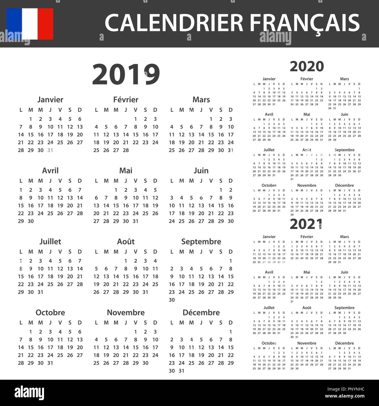 French Calendar For 2019 2020 And 2021 Scheduler Agenda Or Diary Template Week Starts On Monday Stock Vector Image Art Alamy French Calendar For 2019 2020 And 2021 Scheduler Agenda Or Diary Template Week Starts On Monday Stock Vector Image Art Alamy
