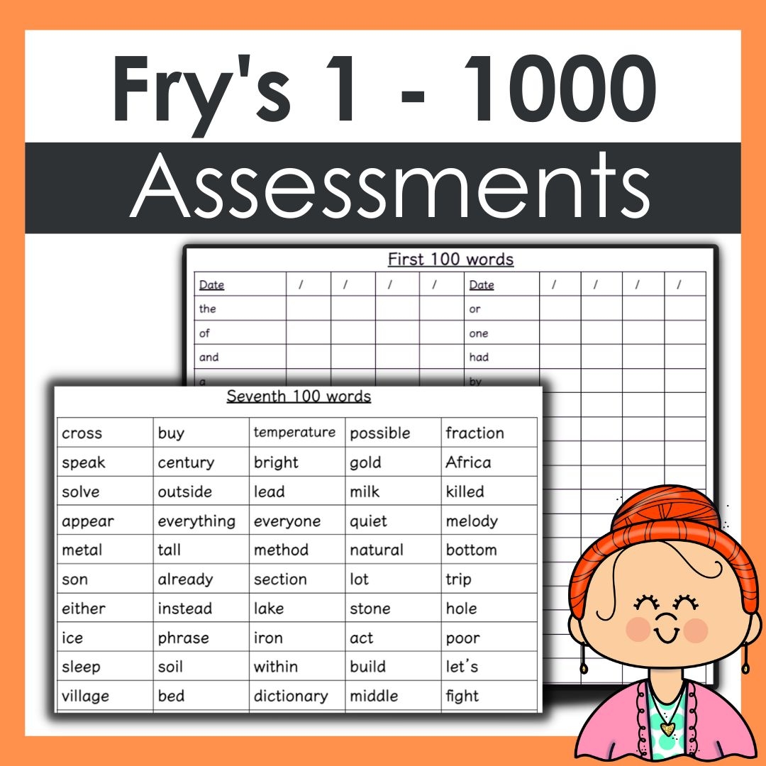 Frys Sight Word Printable List
