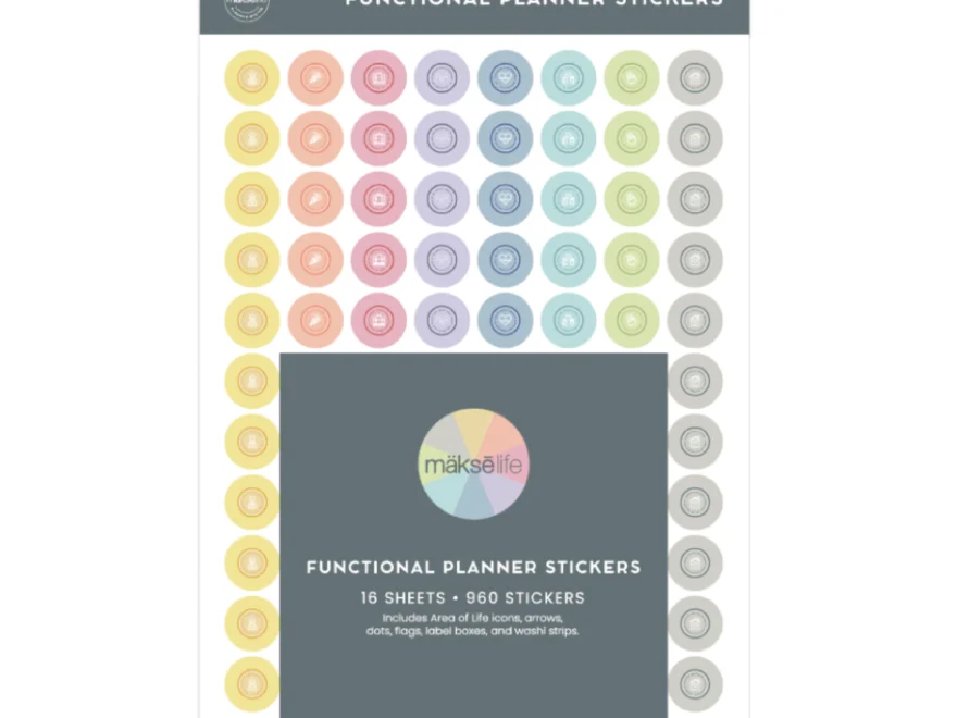 Functional Planner Sticker Pack 960 Stickers For Organized Planning MakseLife