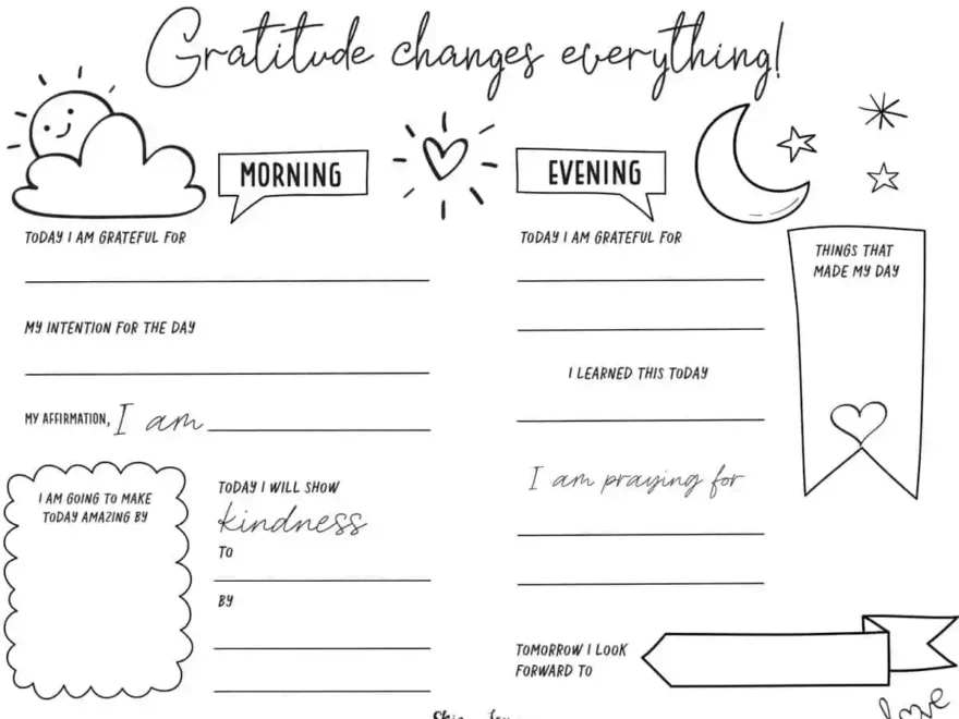 Gratitude Journal Template Skip To My Lou