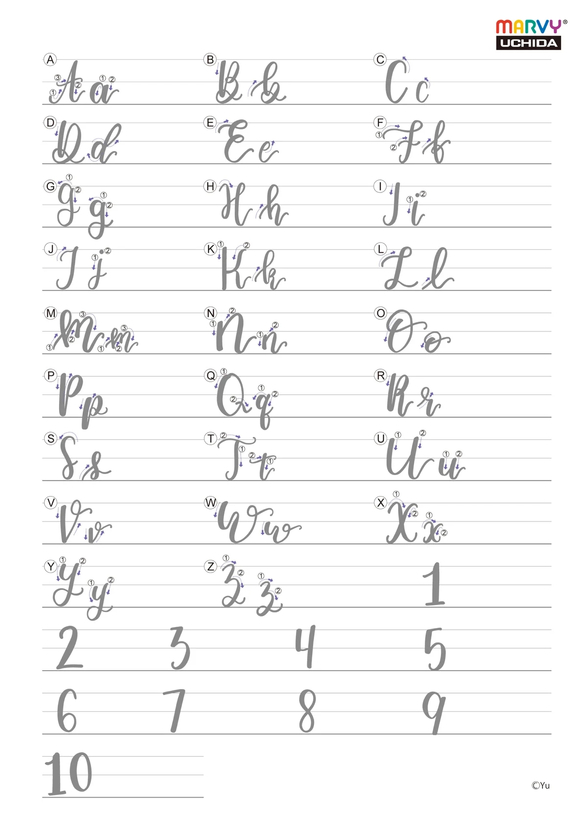 Hand Lettering Guides Marvy Uchida