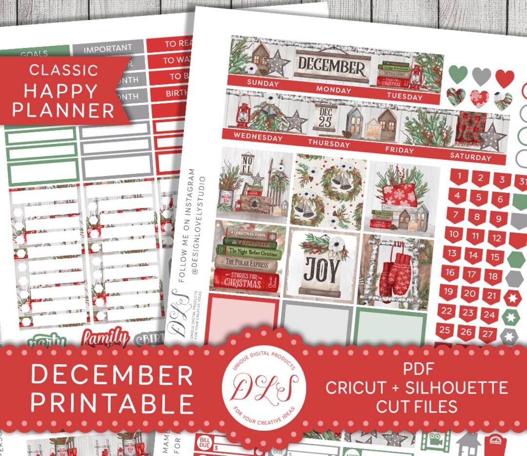 Happy Planner December Monthly Kit Printable December Stickers Kit December Planner Printable Christmas Planner Kit Cut File HPMV153 Etsy Happy Planner December Monthly Kit Printable December Stickers Kit December Planner Printable Christmas Planner Kit Cut File HPMV153 Etsy