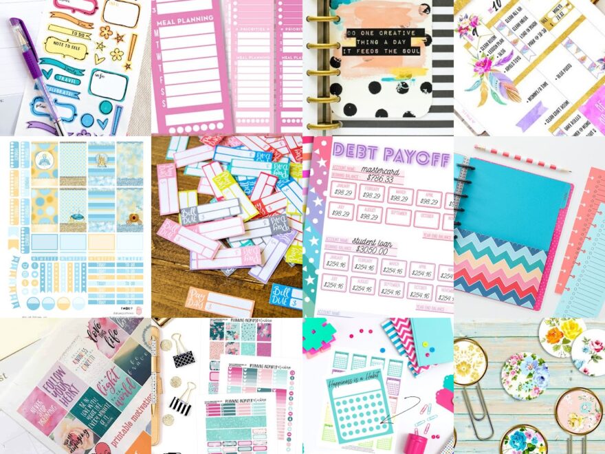Happy Planner Free Printables For All Year DIY Candy