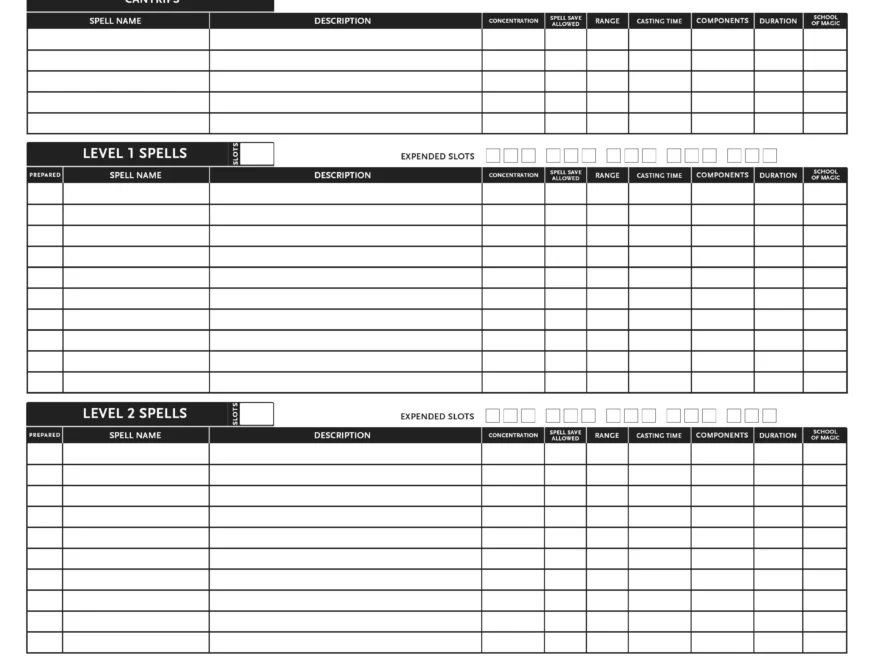 Here Are 5e Sheets I ve Made In 3 5 Style Spell Sheet In 3 5 Style R DnD