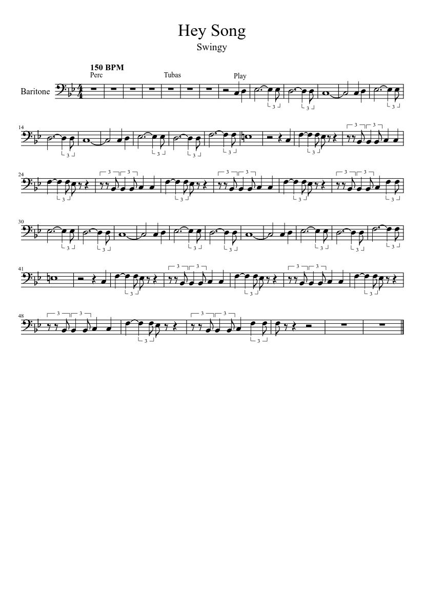 Free Printable Baritone Sheet Music Free Printable Baritone Sheet Music