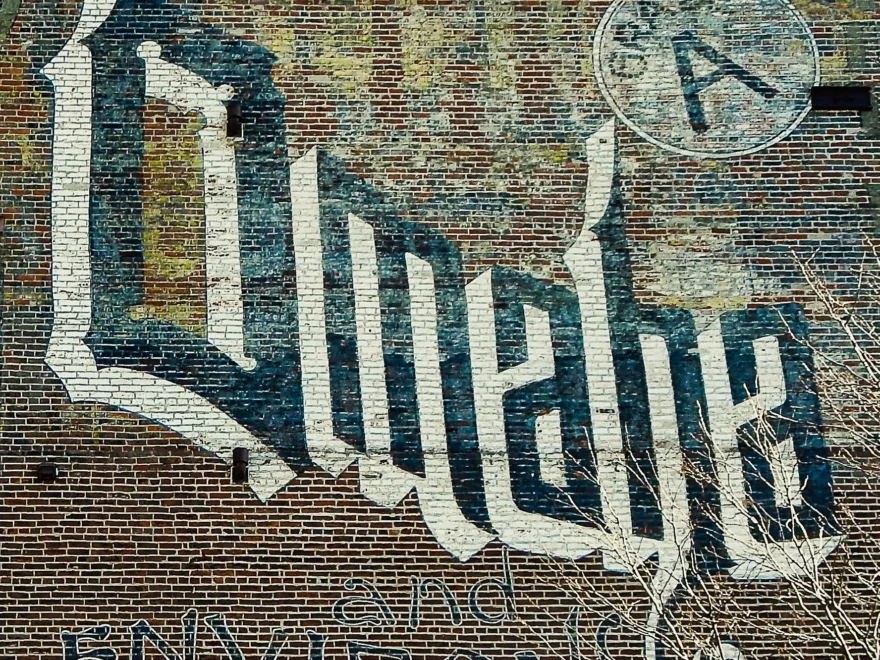 Historic Omaha Mural Print omaha And Environs Vintage Brick Wall Art Nebraska Fine Art Photography Etsy