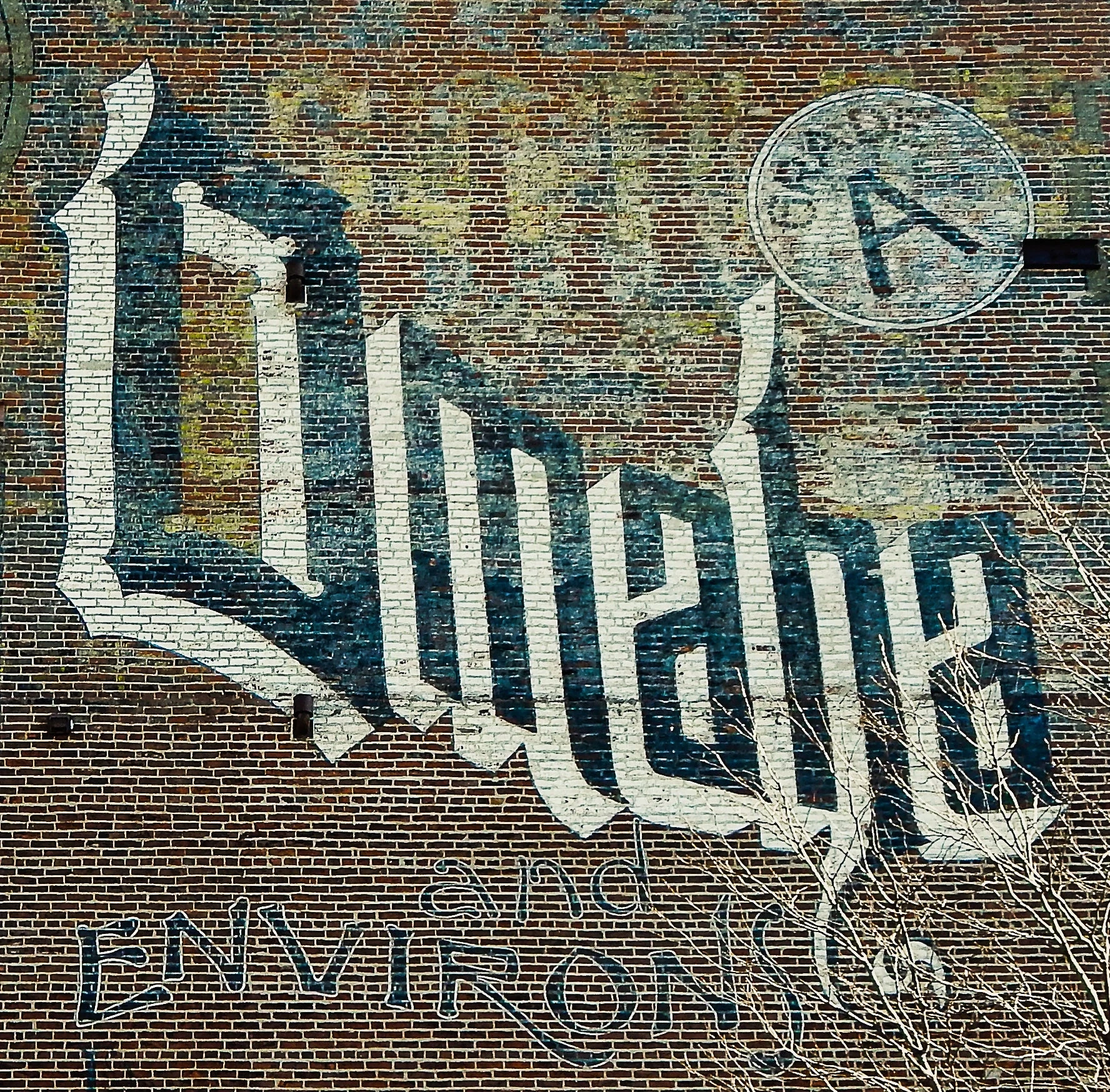 Historic Omaha Mural Print omaha And Environs Vintage Brick Wall Art Nebraska Fine Art Photography Etsy