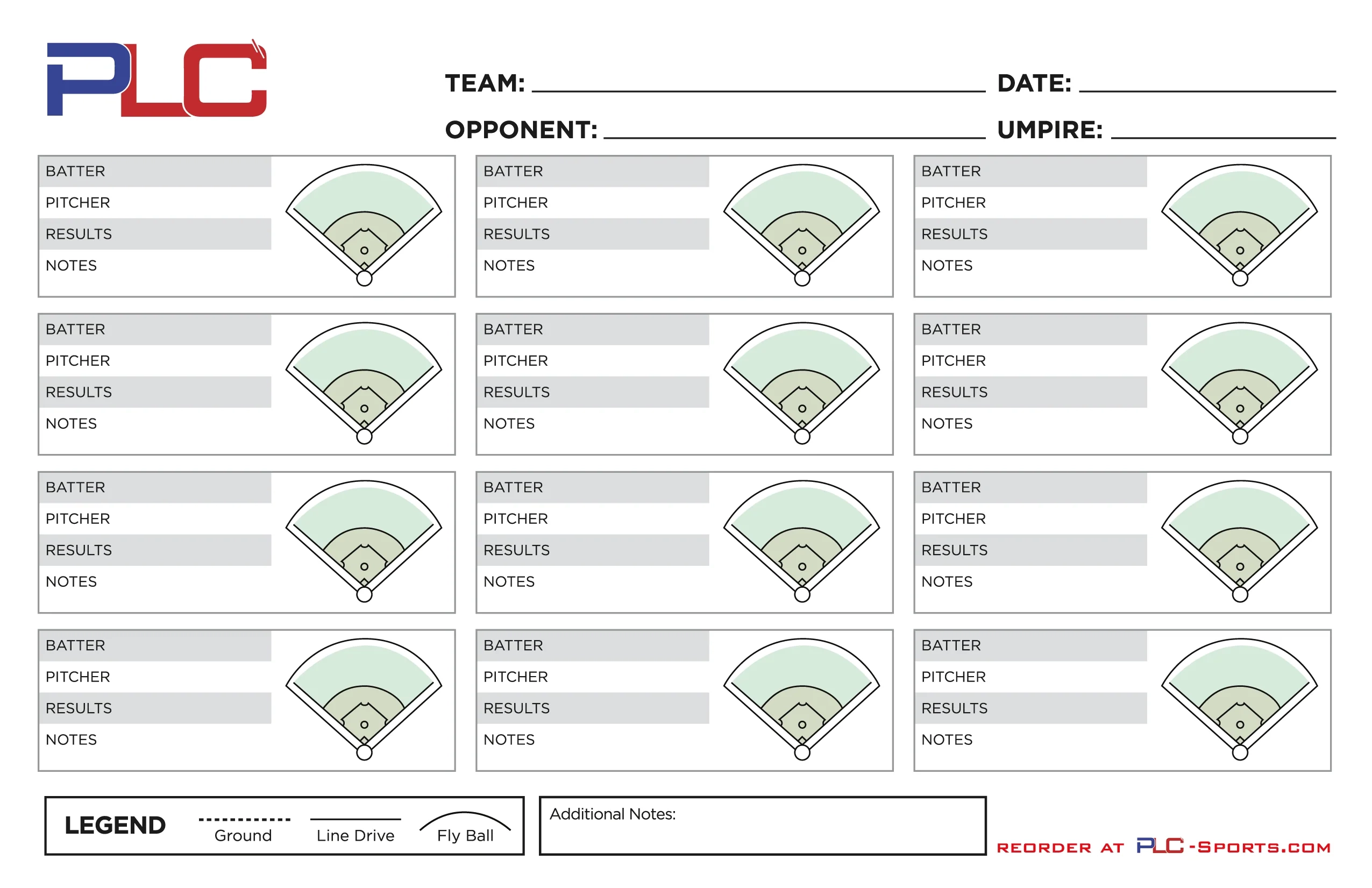 Softball Spray Chart Printable Softball Spray Chart Printable