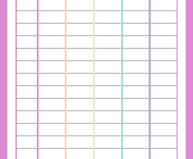 Homeschool Schedule Template Free Printable Happiness Is Homemade