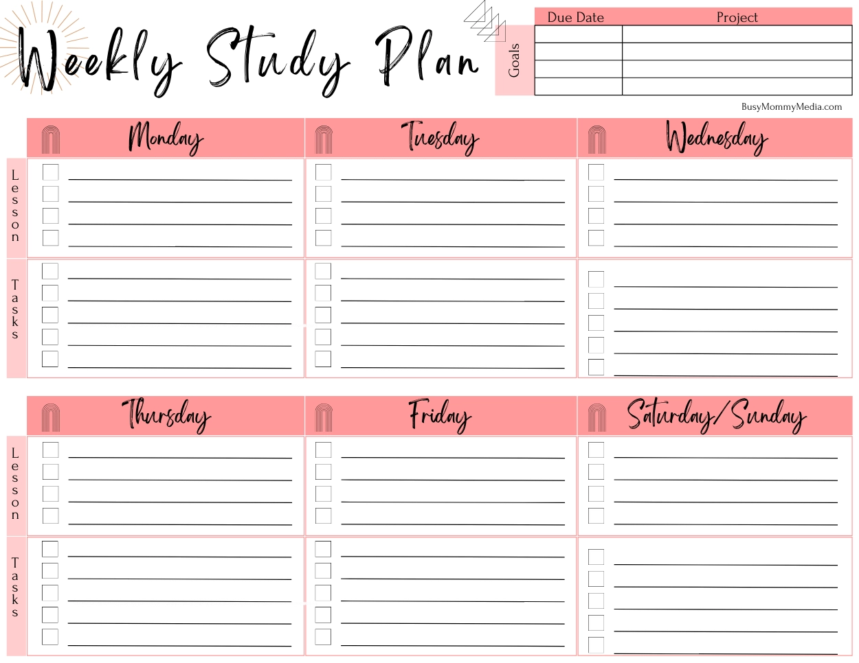 Free Printable Planner For Teen Boys Free Printable Planner For Teen Boys