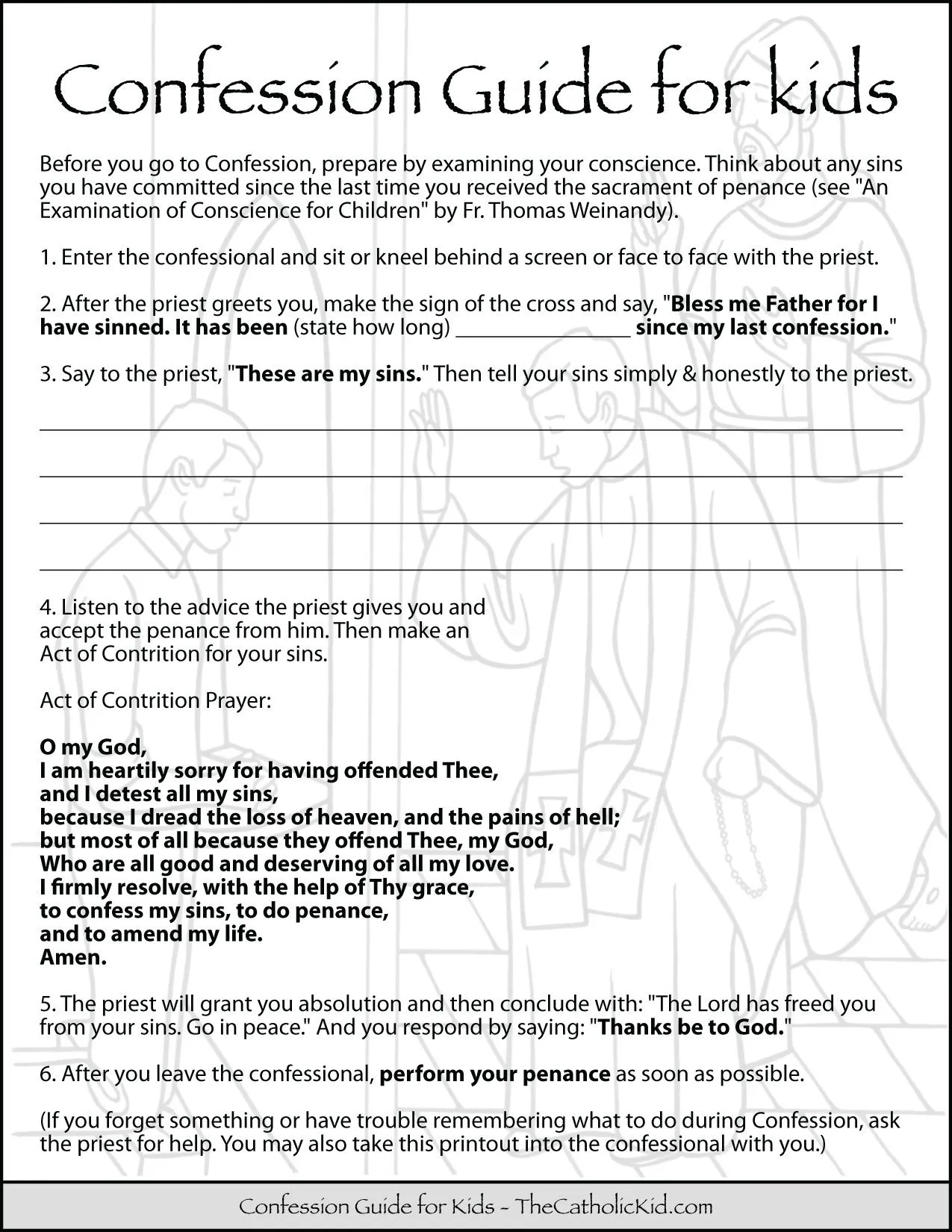 How To Go To Confession Guide For Kids TheCatholicKid