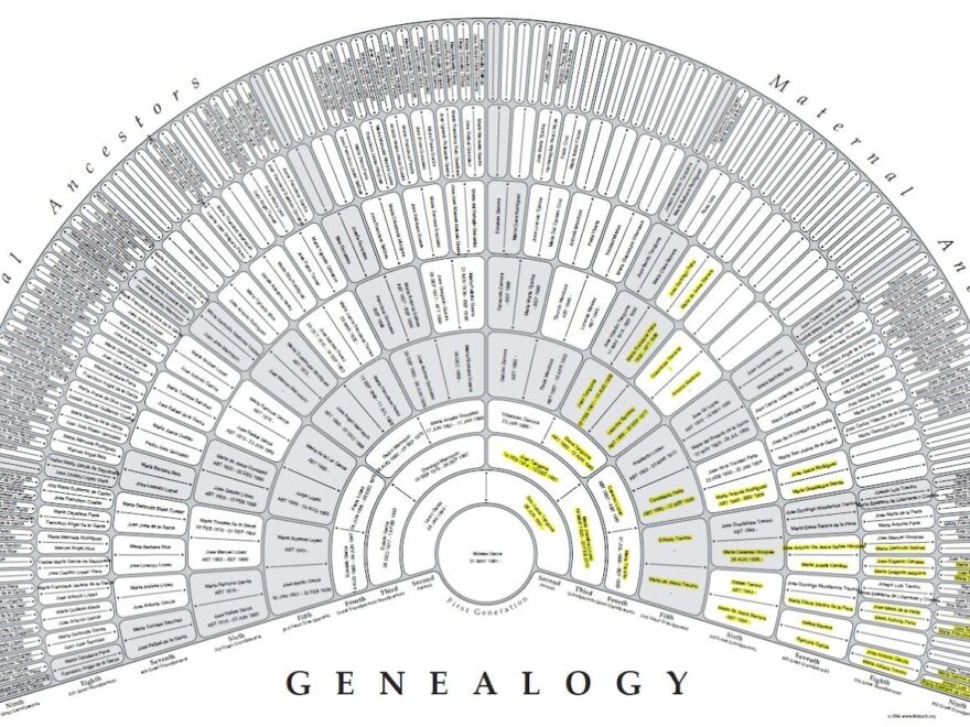 How To Print 9 Generations Of Your Family Tree On A Fan Chart We Are Cousins